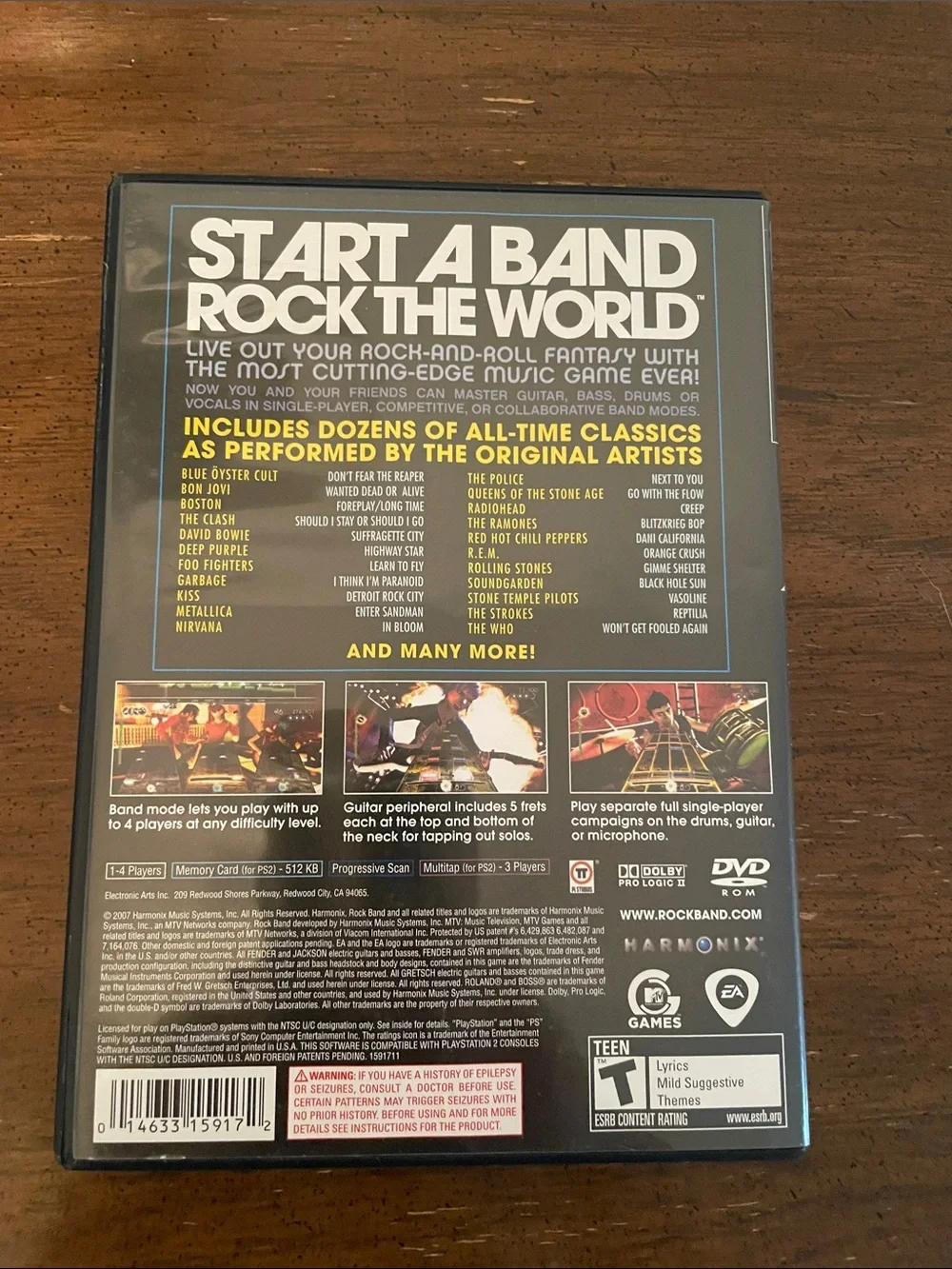 Sony 2 Rock Band Video Game (Black)